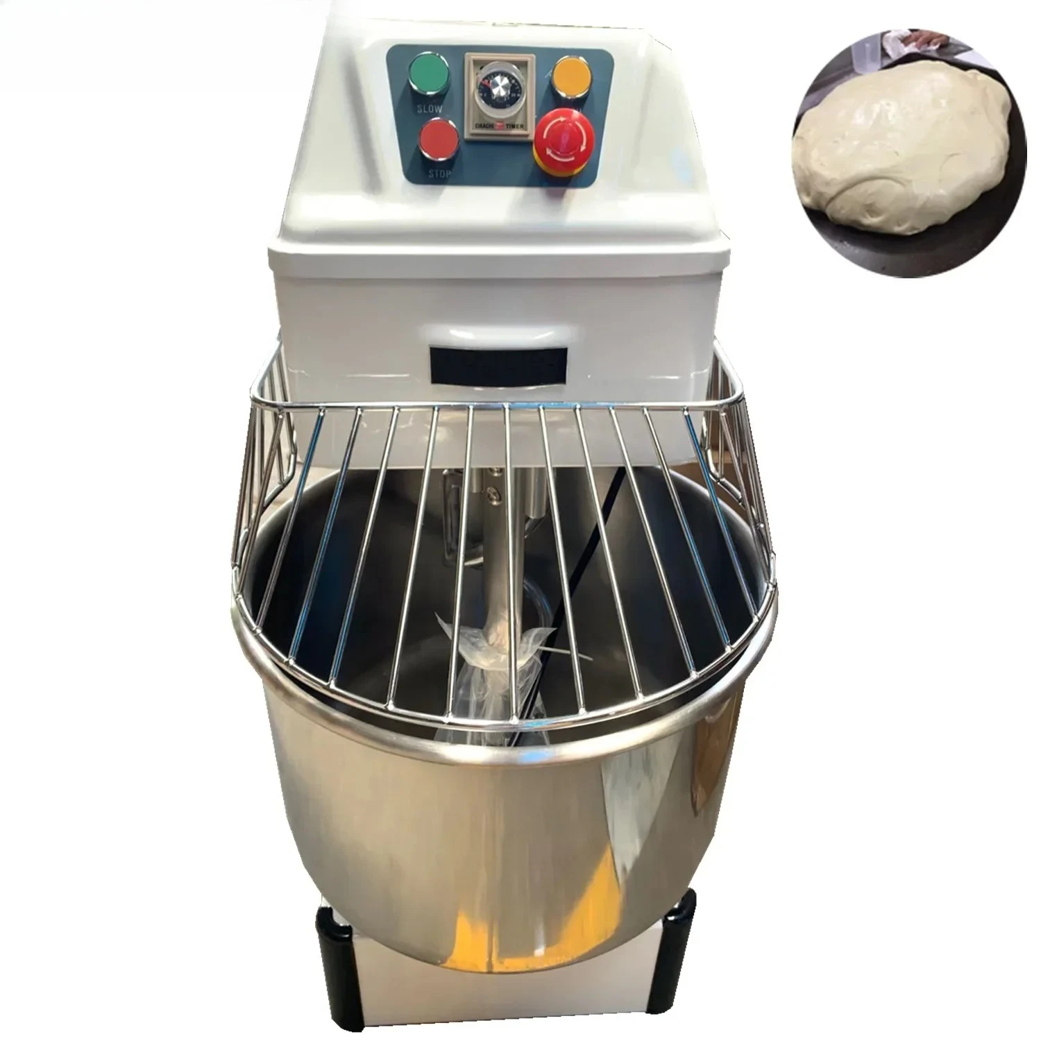60L Commercial Spiral Dough Mixer Flour Dough Kneader for Bakery Dough Kneading Machine with Different Capacity Options