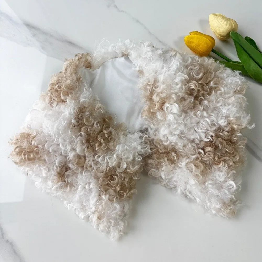Autumn Winter Soft Fluffy Fur Scarf Warm Cold Resistant Neck Covers Thicken Collar Scarves Neck Warmers