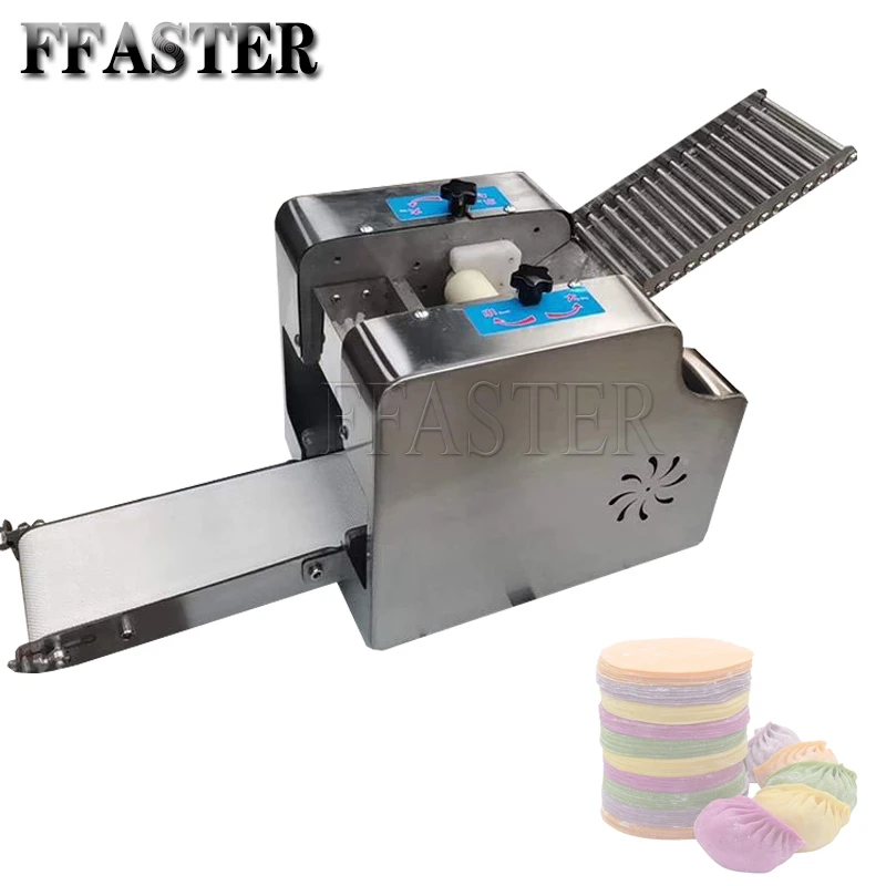 

110v 220v Automatic Roti Chapati Pastry Machine Corn Tortilla Skin Making Machine Dumpling Gyoza Samosa Wonton Wrapper Machine