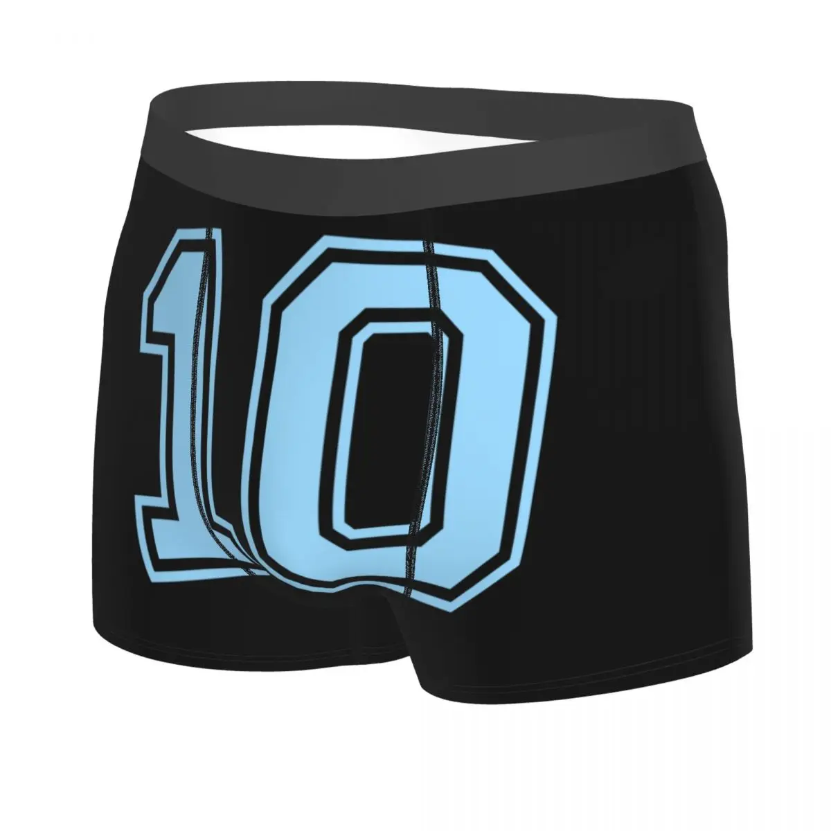 Custom Number 10 Ten Boxer Shorts For Homme 3D Print Maradonas Underwear Panties Briefs Soft Underpants