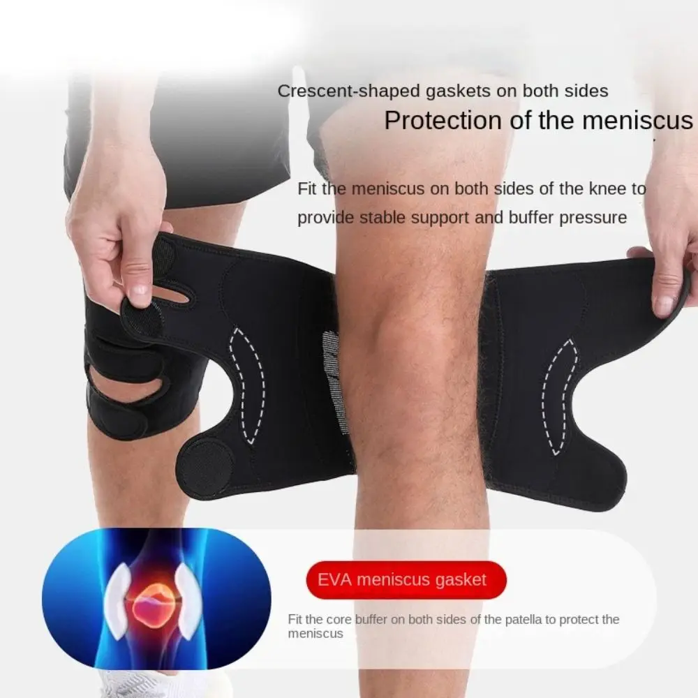 

Fast Recovery Knee Brace Protector Band Elastic Sports Knee Wrap Shock-absorbing Anti -slip Sports Knee Protector