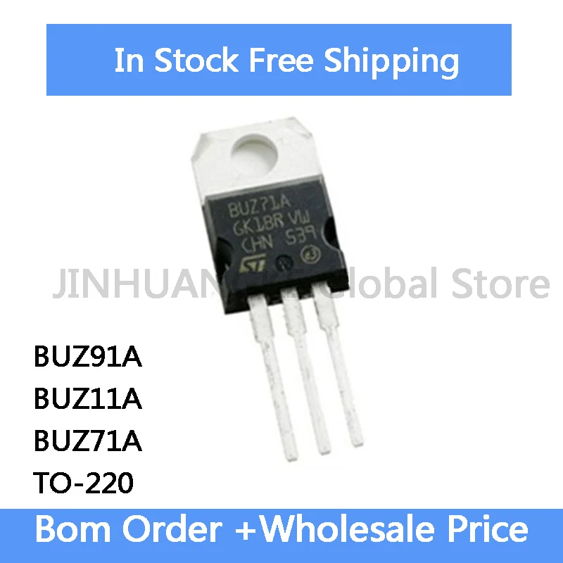 10pcs BUZ11 TO-220 BUZ11A TO220 50V 33A BUZ71A BUZ71 BUZ91A BUZ91