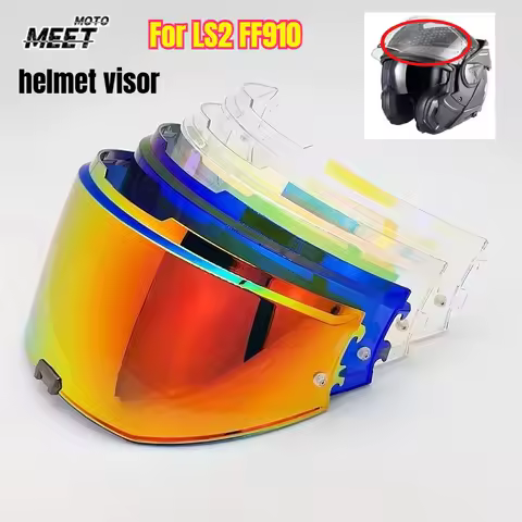 Motorcycle Helmet Visor for LS2 FF910 Flip UP Shield Windshield Capacete Moto Helmet Accessories Anti-UV with Anti Fog Stickers