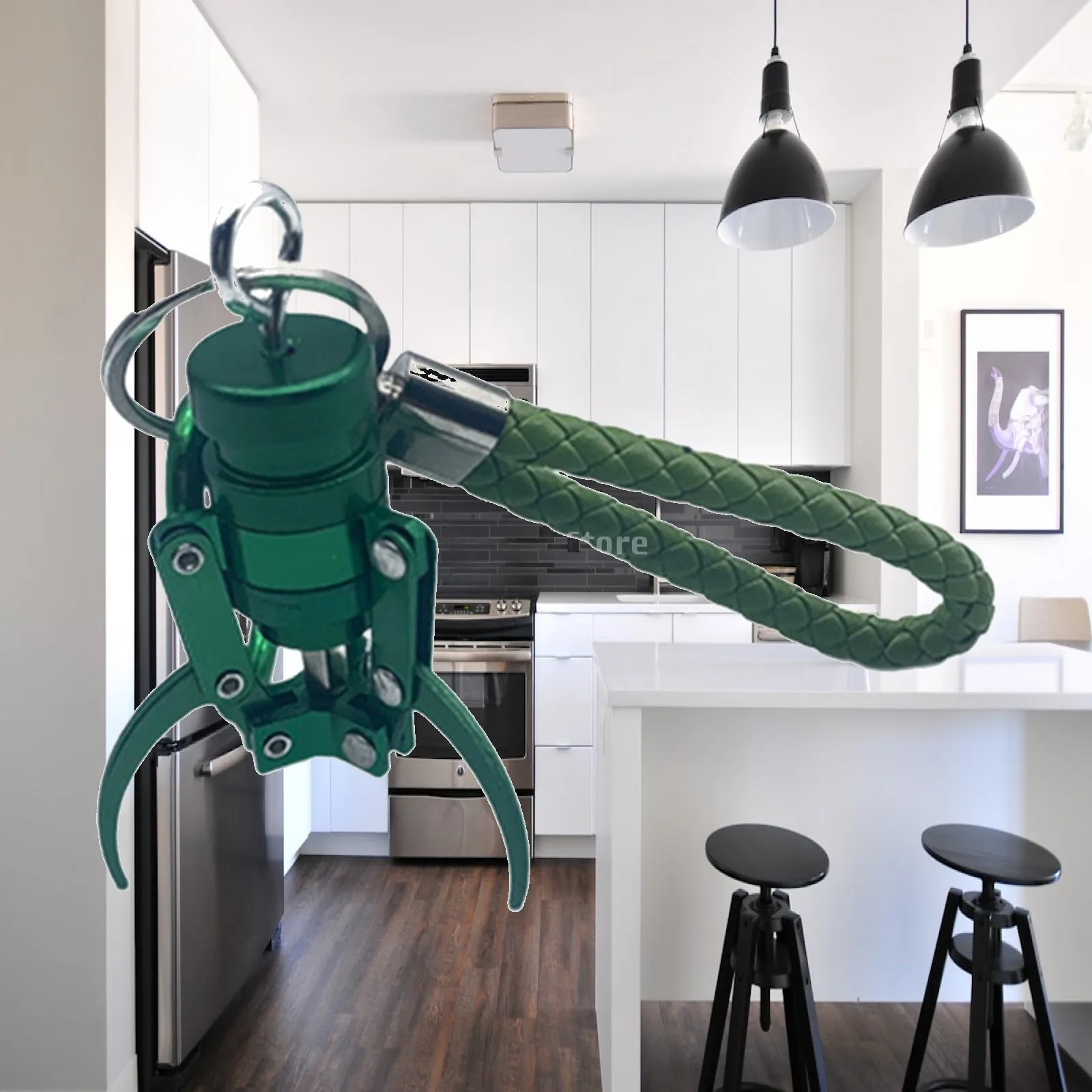 Small Claw Machine Keychain for Bag Cute Metal Crane Toy Pendant DIY Craft Key Chain Car Hanging Gift