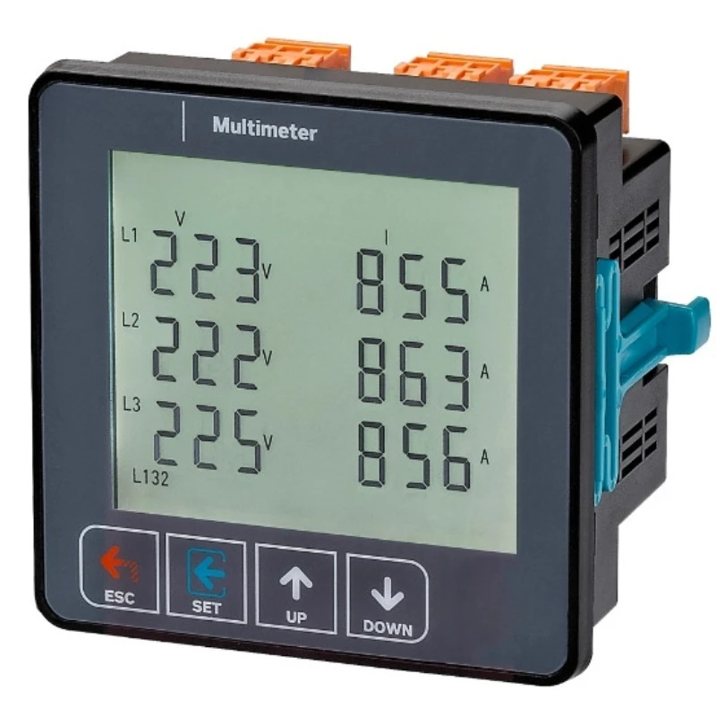 3 Phase Digital Multimeter Panel Mount Volt Amp Frequency Meter 3P Industrial Multi-function Power Monitoring Meter