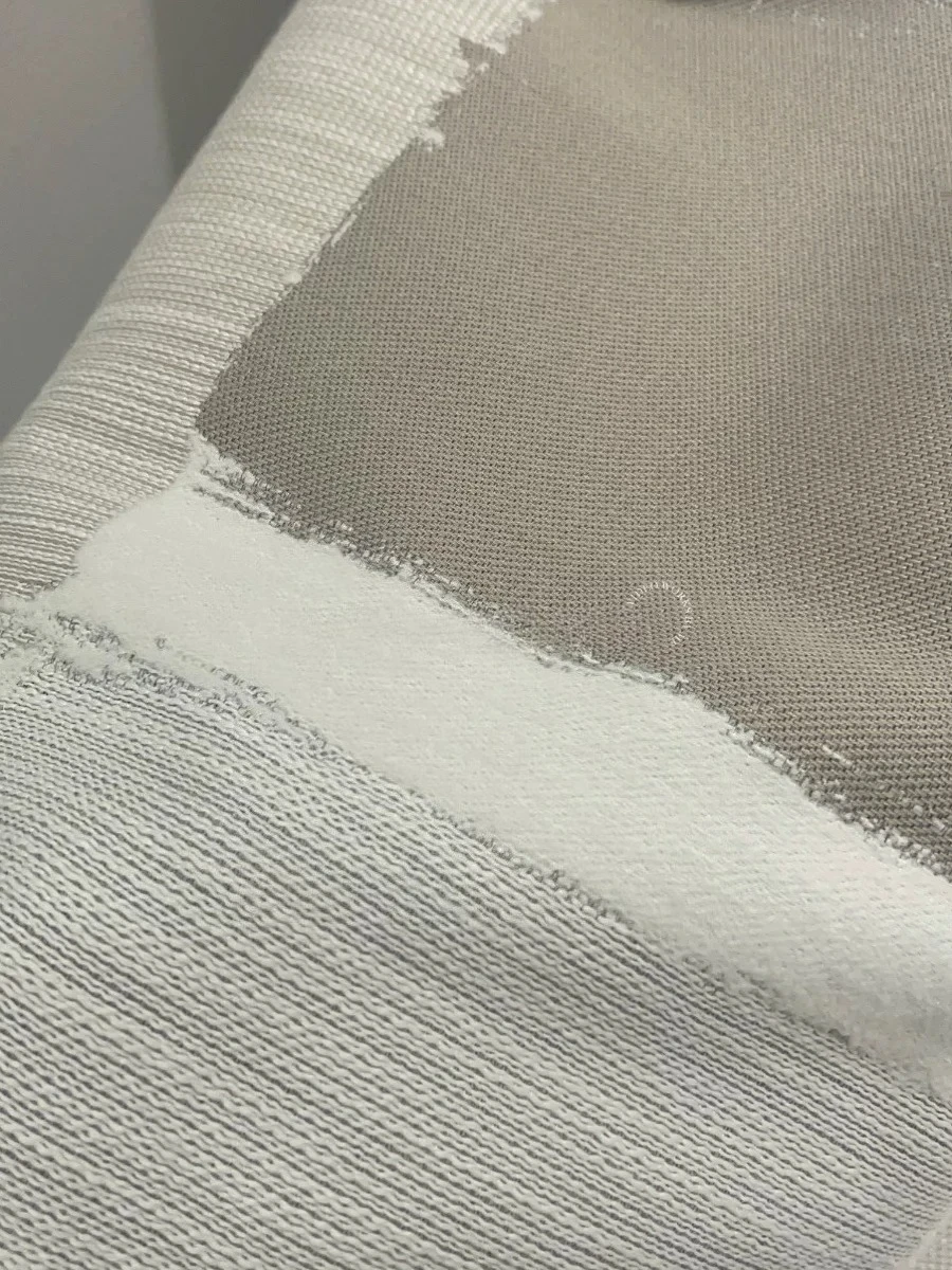Cotton Linen Color Matching Jacquard Thickened Chenille Thermal Insulation Curtains for Living Room Bedroom French Window Villa