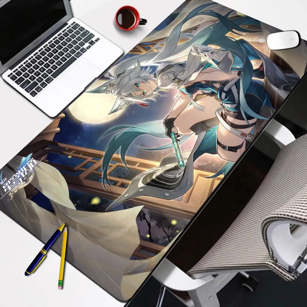 

Honkai Star Rail feixiao Mouse pad Computer Large gaming accessories Laptop Keyboard Pad Gaming HD definition printing mouse pad