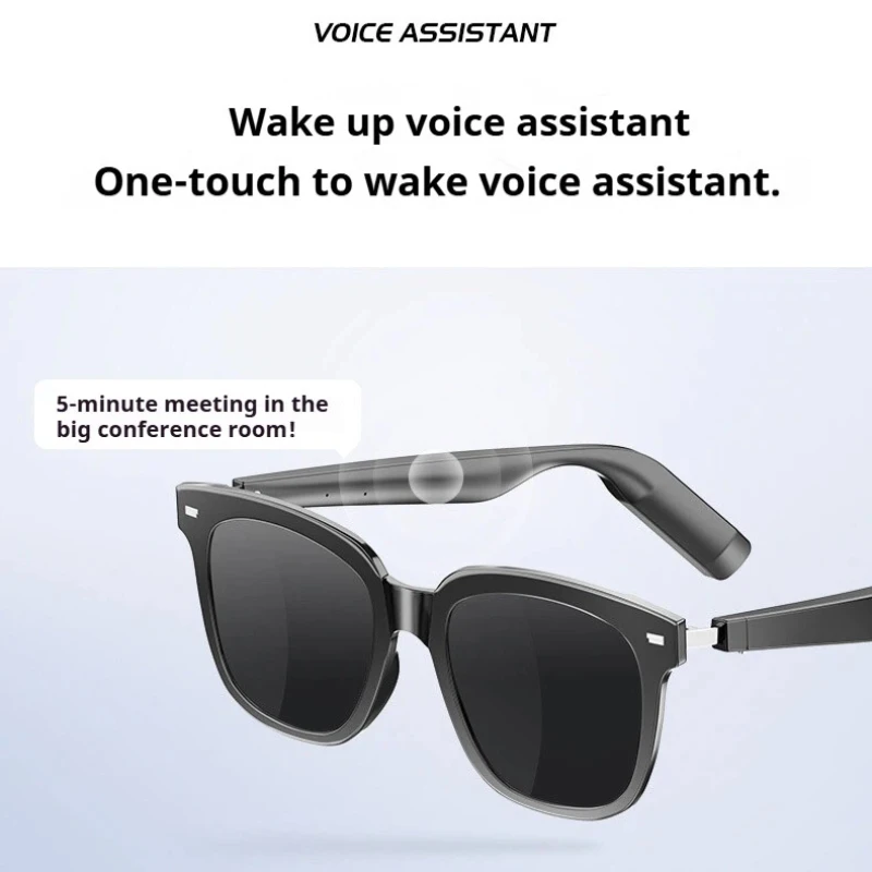 

YJ008 T3 Bluetooth Smart Sunglasses, Polarized HD Lenses, 360° Stereo Sound & Voice Assistant, Multi - Scene for Daily & Outdoor