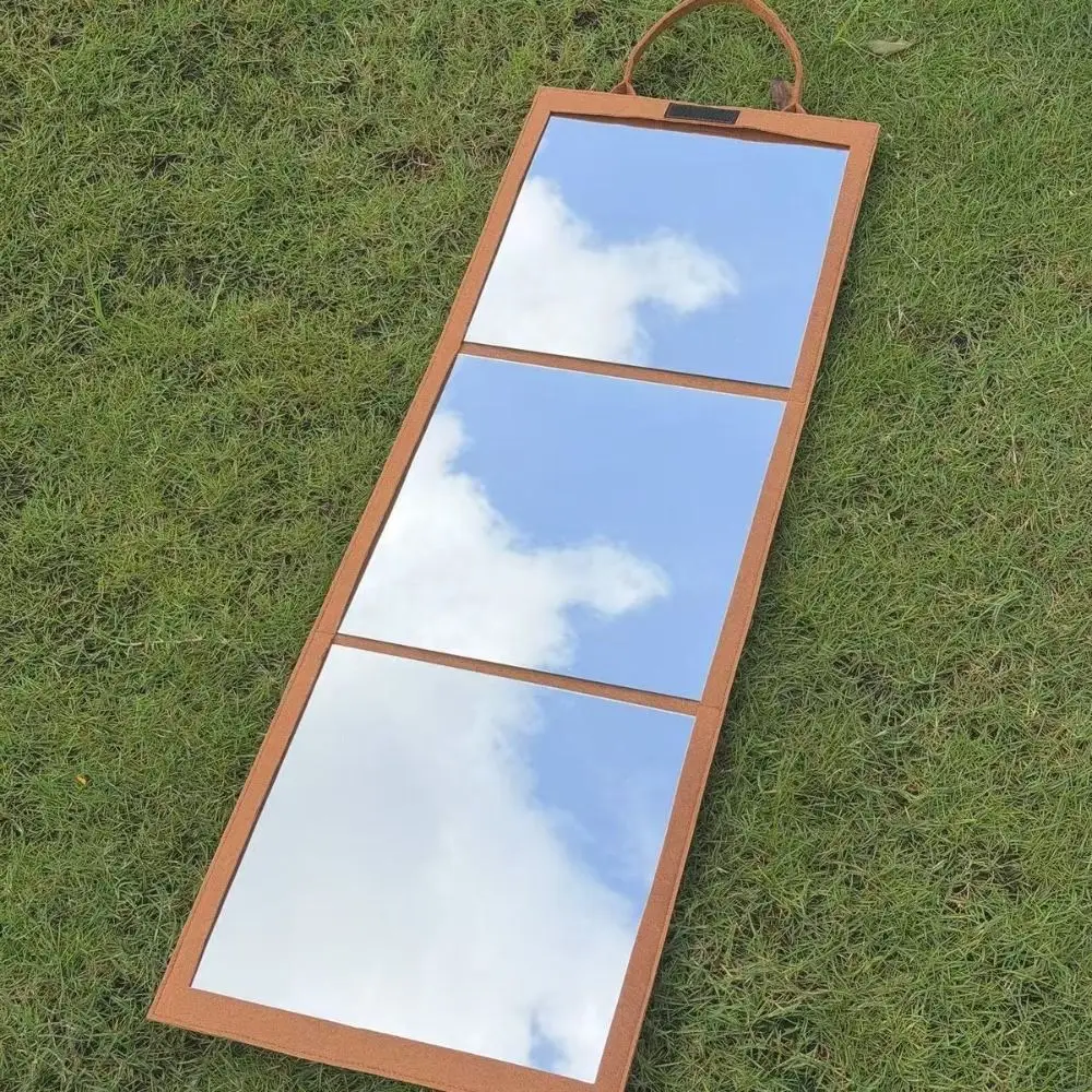 Multifunctional Foldable Full-Length Mirror Thoughtful Protection Can Be Flat Can Be Stand Portable Folding Full-Length Mirror
