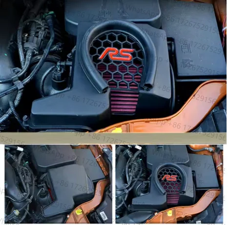 

Car Air Inlet Filter Box Cover, R-S Kuga 2012-2018 Air Intake Protector, Red