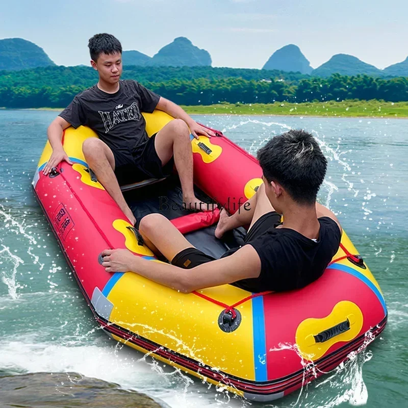 

12Scenic Area Rafting Boat Inflatable Boat with Thickened Bottom and Wear-Resistant Tourist Attraction Inflatable Boat