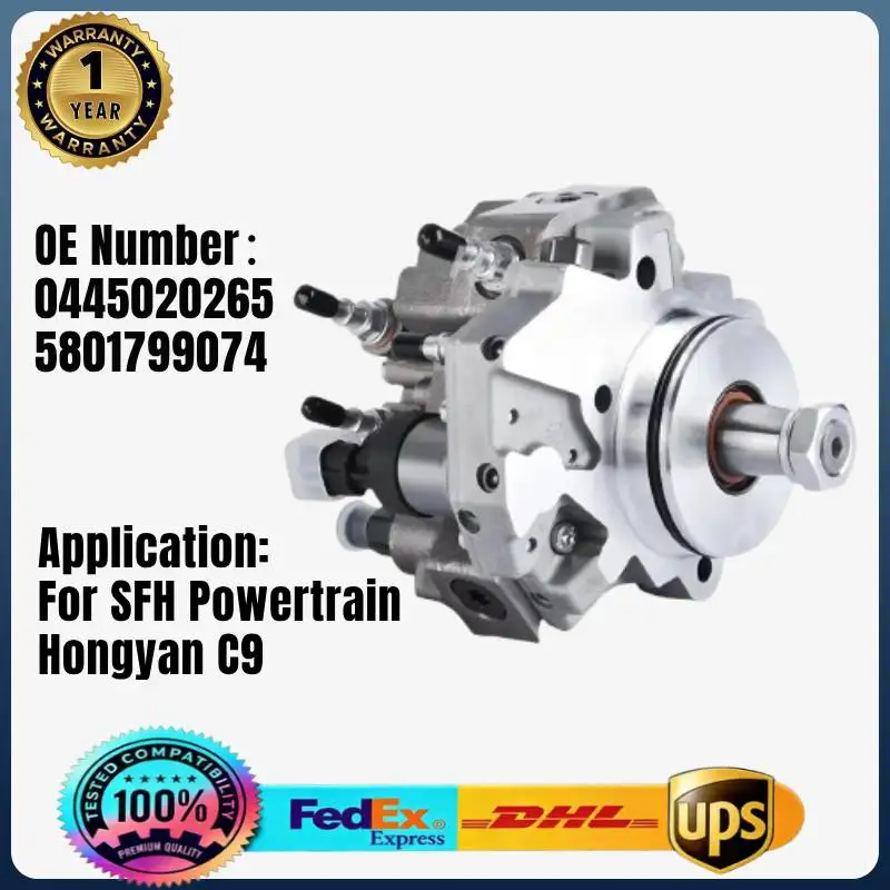 0445020265 5801799074  Rail Fuel Injection Pump for SFH Powertrain Hongyan C9