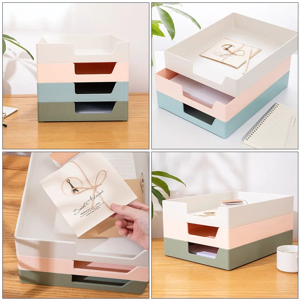 

File Storage Box Document Organizer Heavy Duty Office Home Use Lightweight Storage Container For Files Magazines Certificates