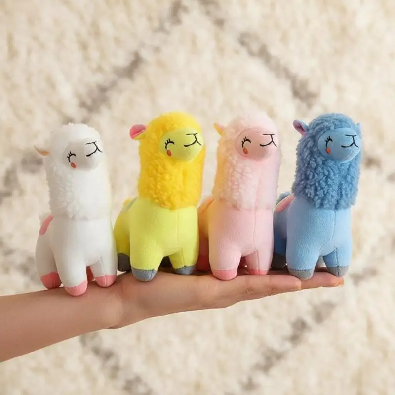 Adorable Alpaca Plush Toy Soft Fluffy Stuffed Sheep Pillow 1Pcs Nice Graduation Gift for Students Home Use