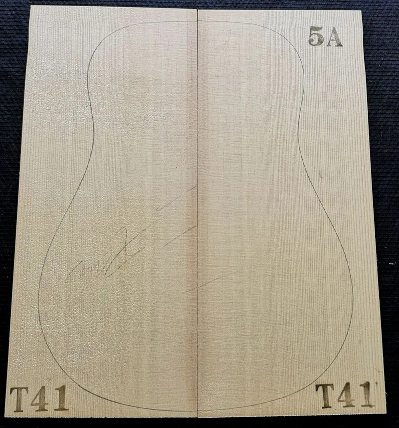 1SET AAAAA photo selection of sitka spruce guitar veneer guitar panel wool wood shandong hongyin 540*220*4.5mm