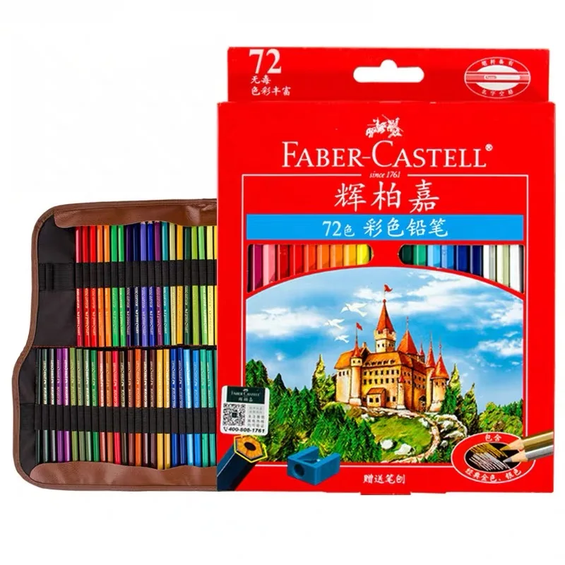 Odborný faber-castell 36/48/72/100 klasický barva tužka dřevěný malba tužky odborný kresba umění zásoby