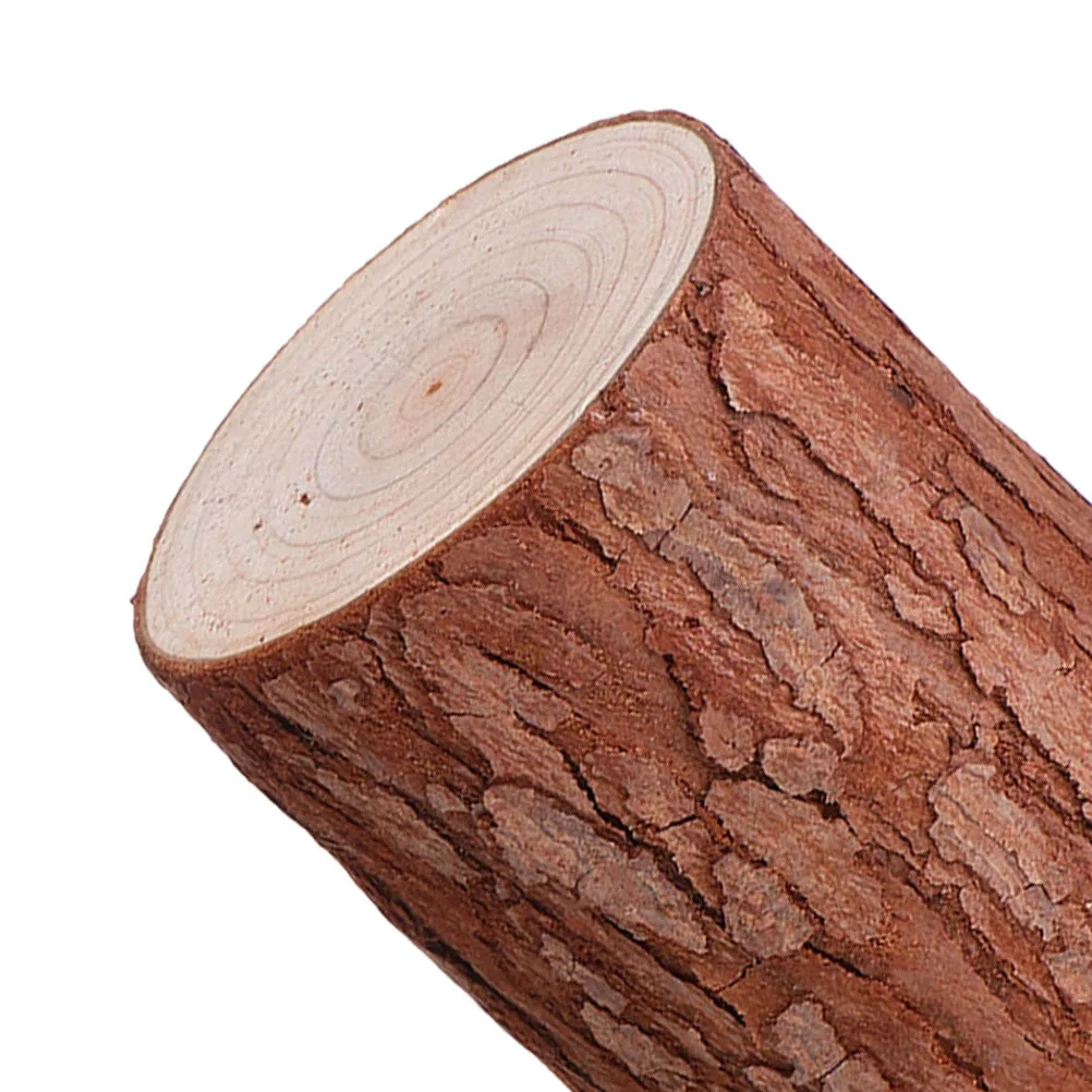 2 قطعة ديكور خشبي الجذع الخشب الطبيعي زينة المناظر الطبيعية الصغيرة لسطح المكتب غرفة بار أرفف الكتب حديقة سجل الزينة الحرف اليدوية #3