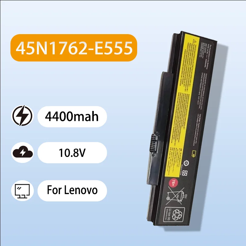 

Replacement 45N1762 Battery Compatible For Lenovo ThinkPad E550 E555 E560 E565 E550C 10.8V 4400mAh Rechargeable Battery