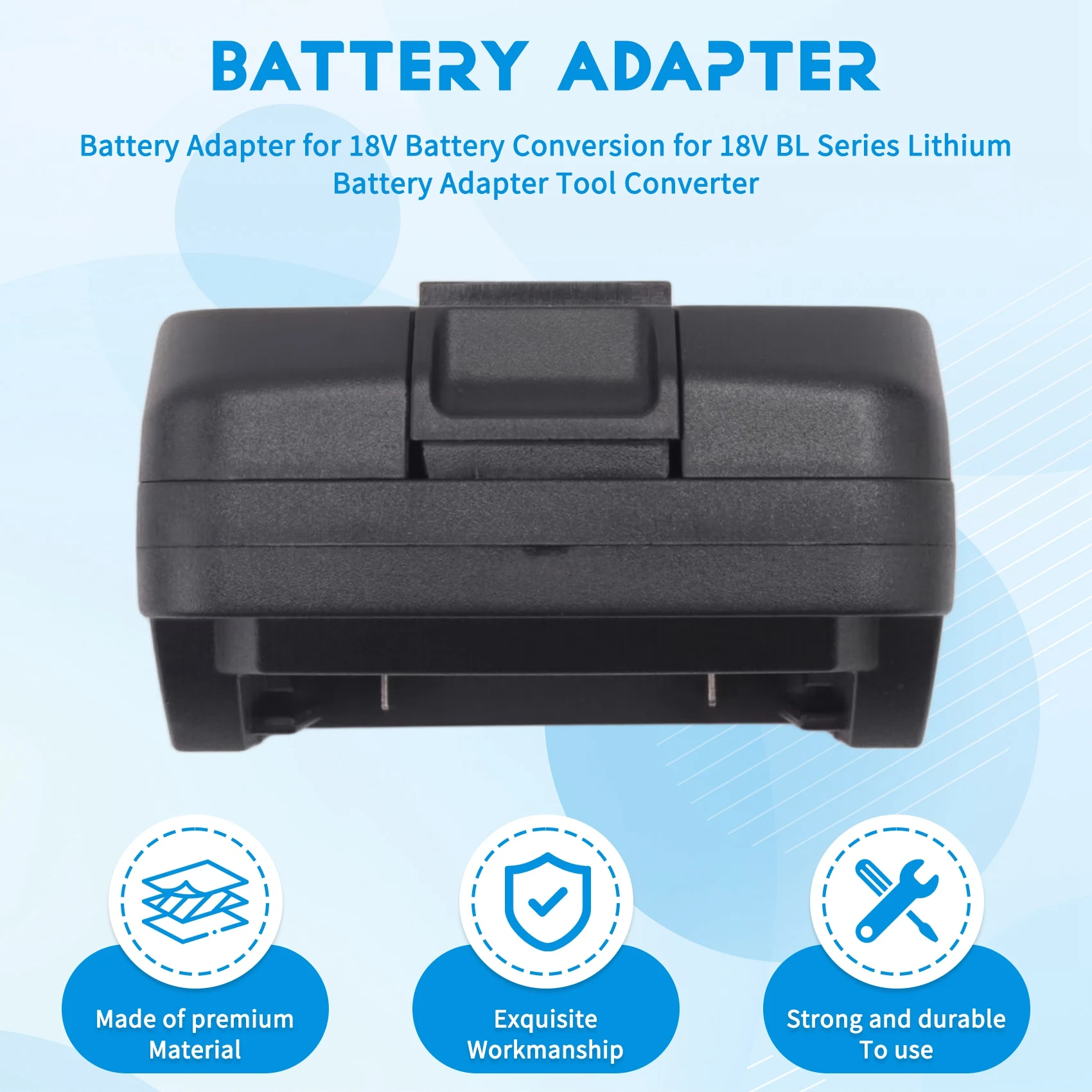 DTB7 Battery Adapter for Metabo 18V Battery to 18V BL Series Lithium Battery Tool Converter - view 2