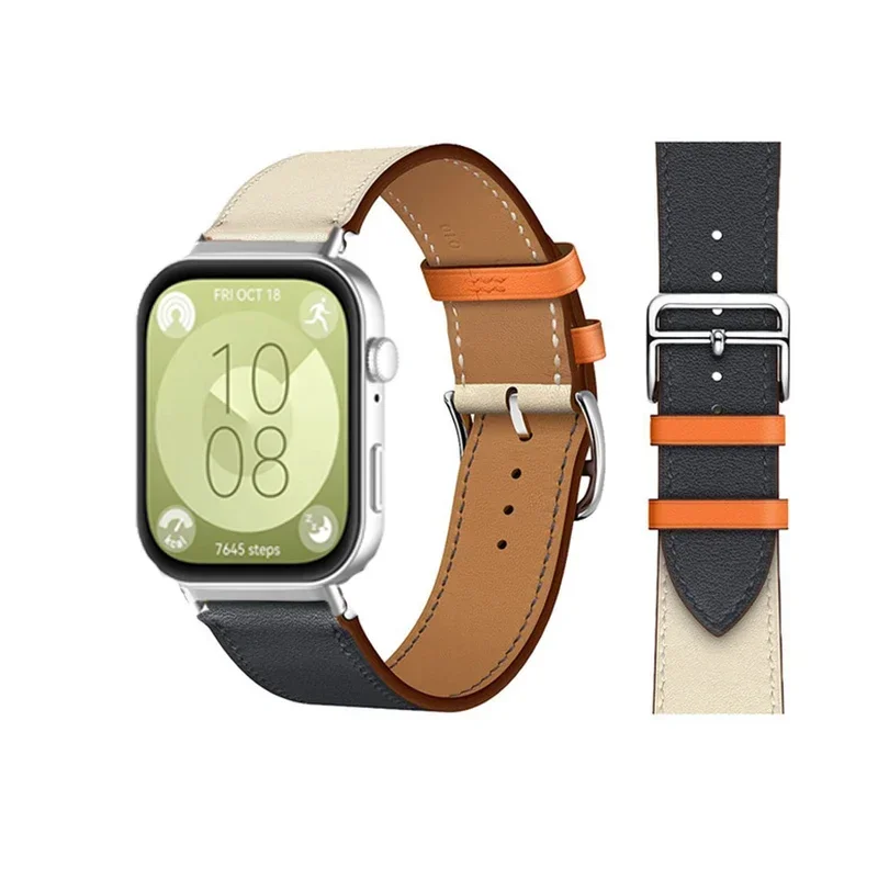 Bracelet en cuir et connecteur avec adaptateur, bracelet Huawei Watch Fit 3, Fit 2, Fit SE, nouvelle édition spéciale
