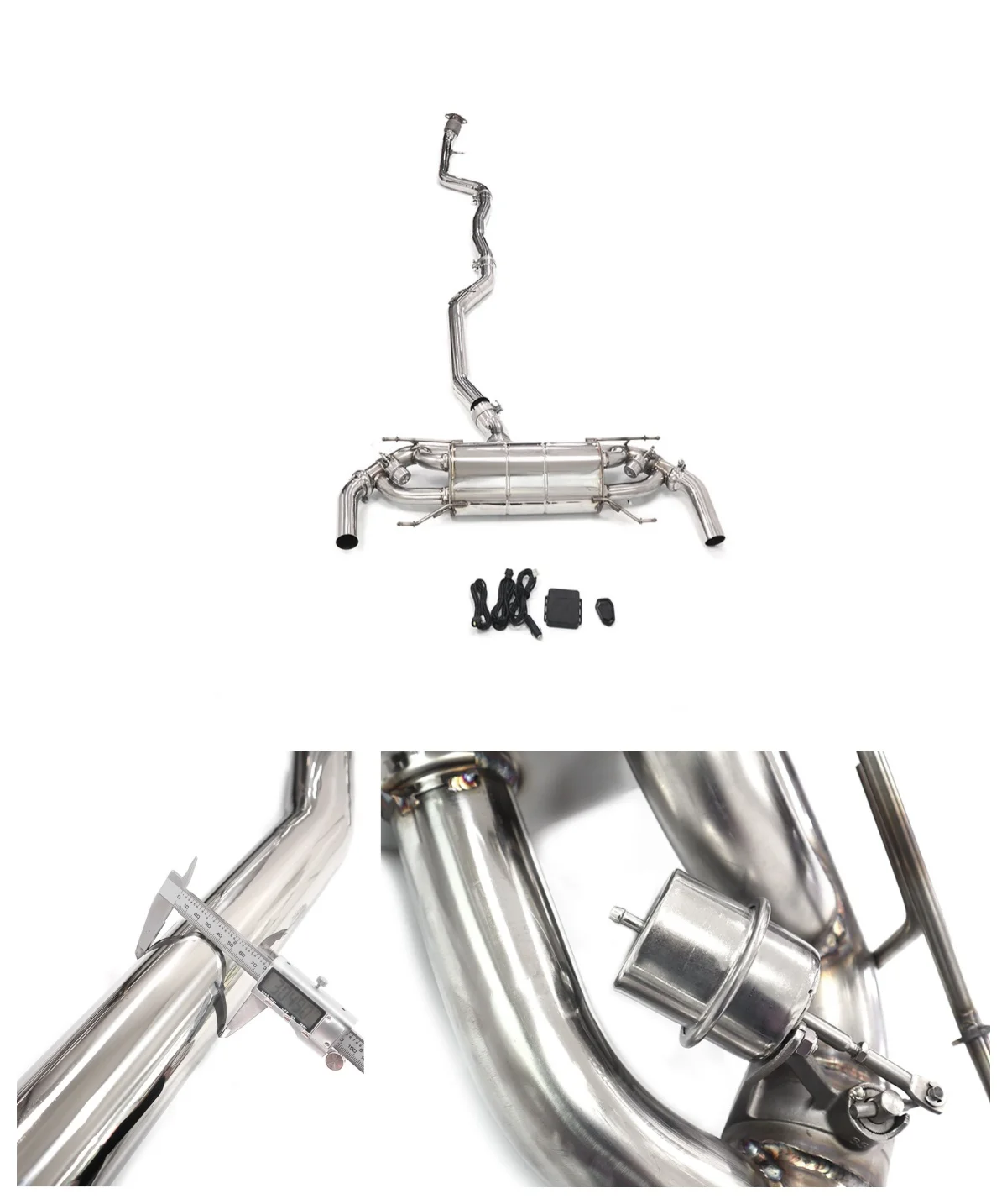 

For Alfa Romeo Giulia 2.0T Catback with valve Stainless Steel Premium Sport Exhaust Smooth Response Direct Fit HMD