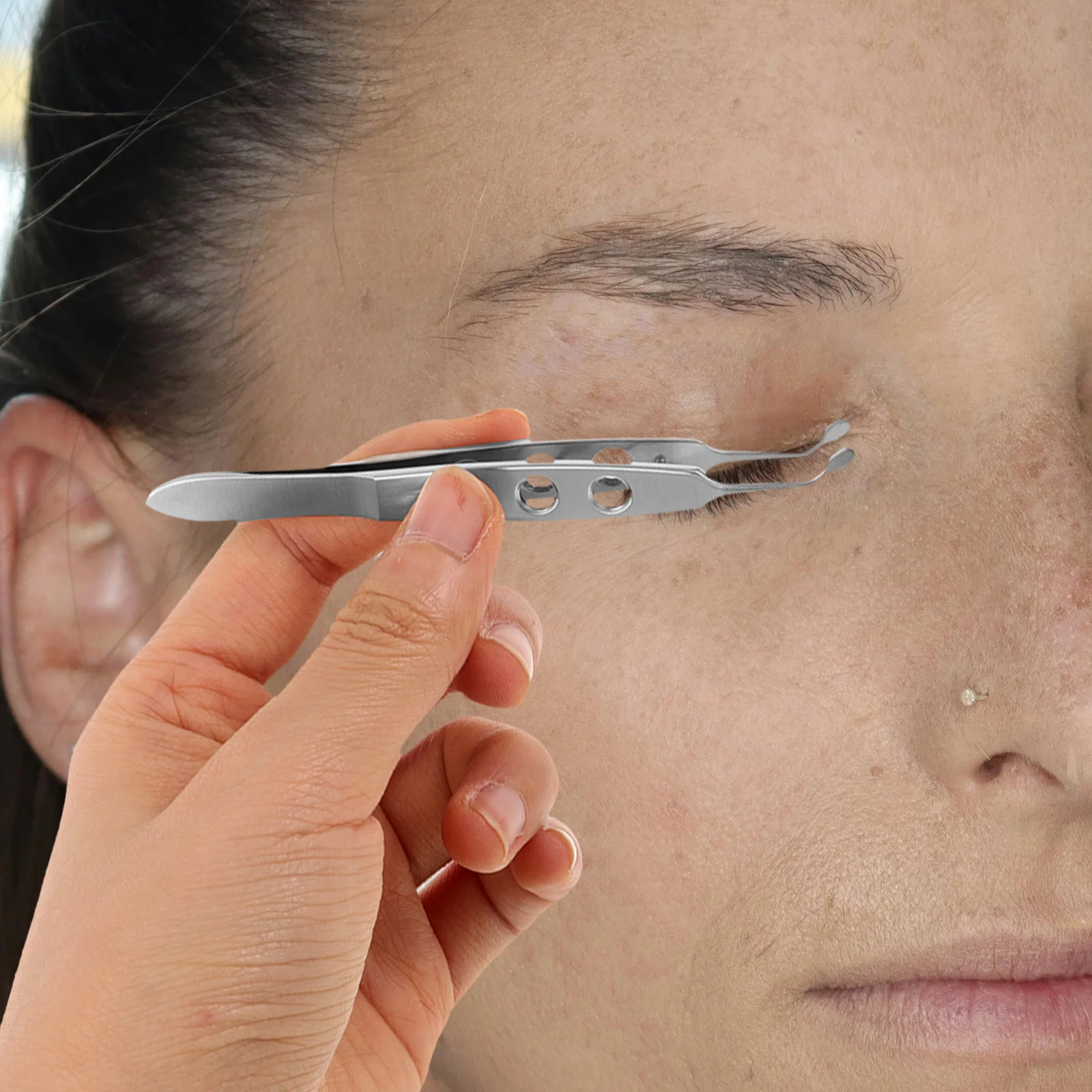 Pincettes tournantes pour paupières, pince Expressor de glande Meibomian, plumeuse de sourcils pour femmes