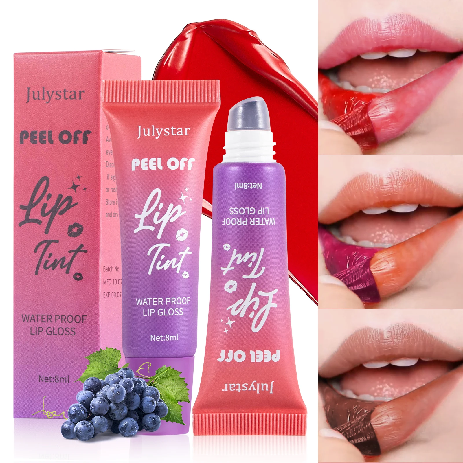 Brillo labial hidratante Blam Liquid Fruit flavor lineas, bálsamo labial nutritivo de larga duración, maquillaje diario, cuidado de los labios