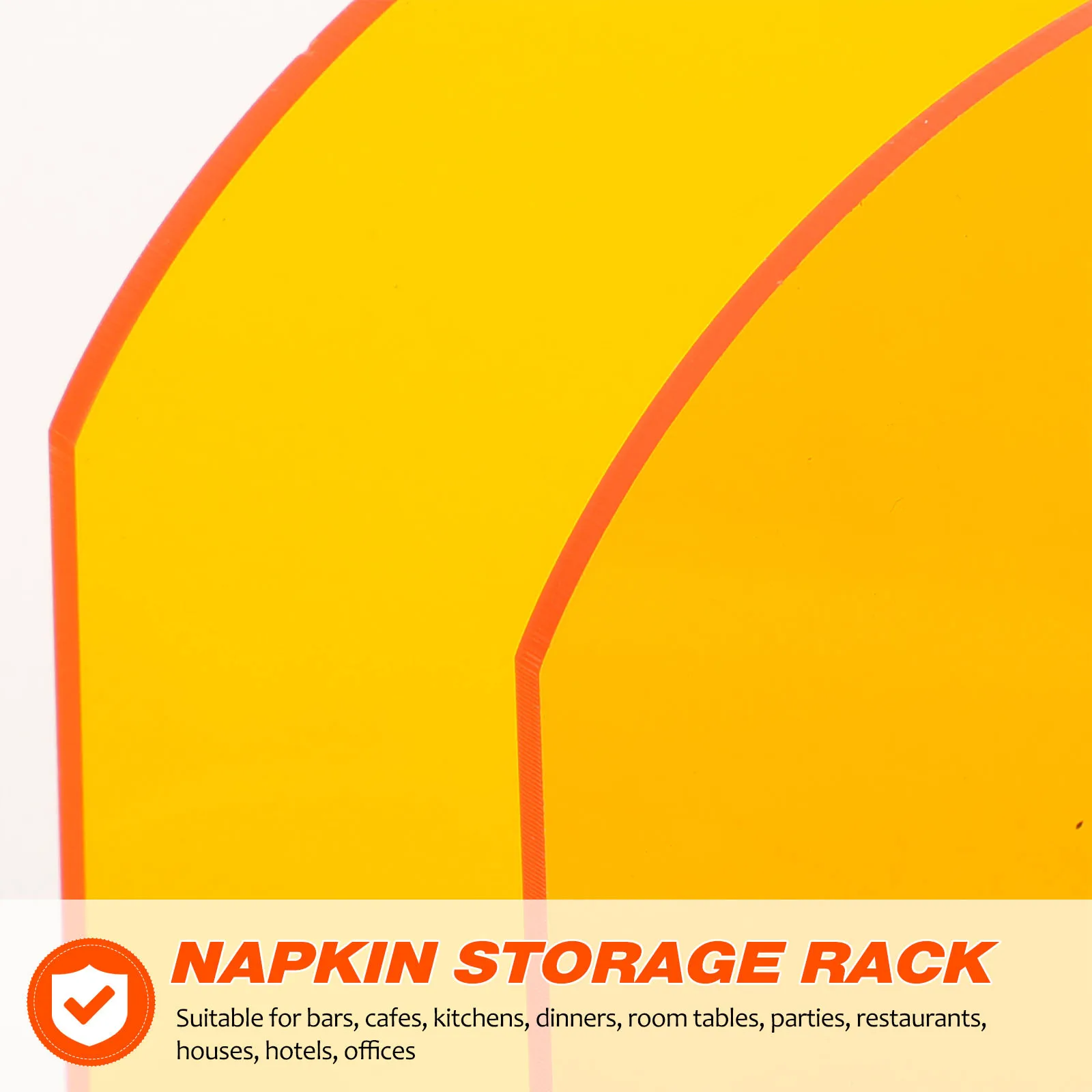 

Clear Acrylic Tissue Holder Decorative Napkin Stand Elegant Desktop Serviette Storage Rack for Kitchen Bathroom Restaurant Use