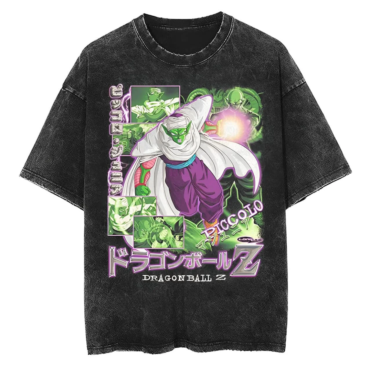 Piccolo T Shirt Dragon Ball Z Anime Men Vintage Acid Wash Oversized Cotton Streetwear Namekian Graphic Tees 2026