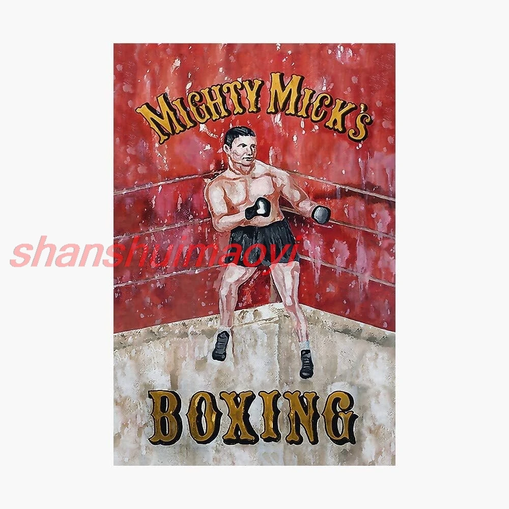 Mighty Mick's Boxing Sign (Recreation) Poster Retro Metal Tin Sign Plaque Poster Wall Decor Art Shabby Chic Gift Suitable f sign