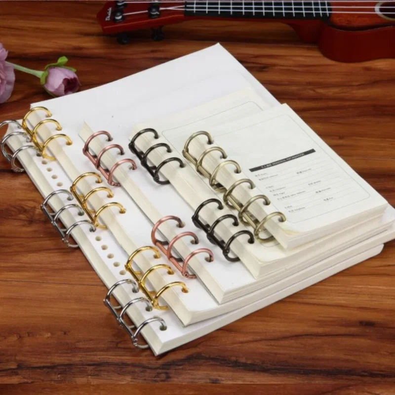 2pcs/lot Metal Book Rings Notebook Paper Page Binding Rings 3 Rings Loose Leaf Binder Album Circle Clips Office Binding Supplies