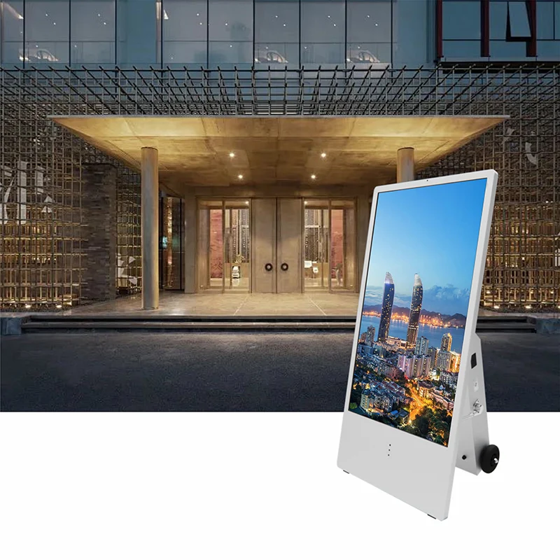 

Floor Electronic Water Brand Advertising Machine Store Promotion Display Mall Supermarket Multimedia Folding Display