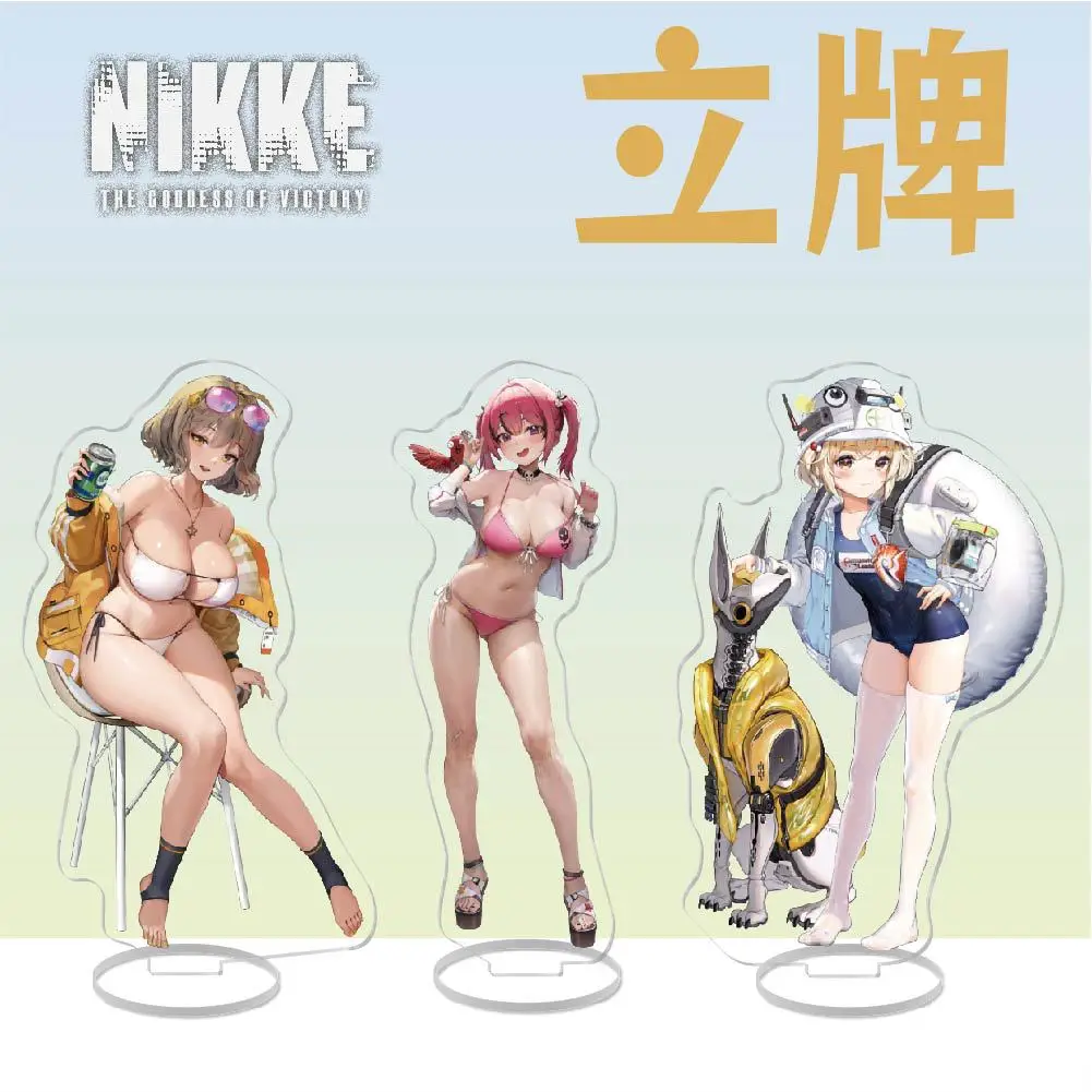 Anime NIKKE The Goddess of Victory Stand Acrylic Figure Emma Miranda Standing Model Plate Desktop Jewelry Firend Gift