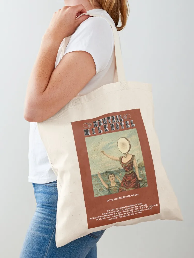 

Neutral Milk Hotel - In the Aeroplane Over the Sea Tote Bag personalized tote Women's shopper bag Gift bags