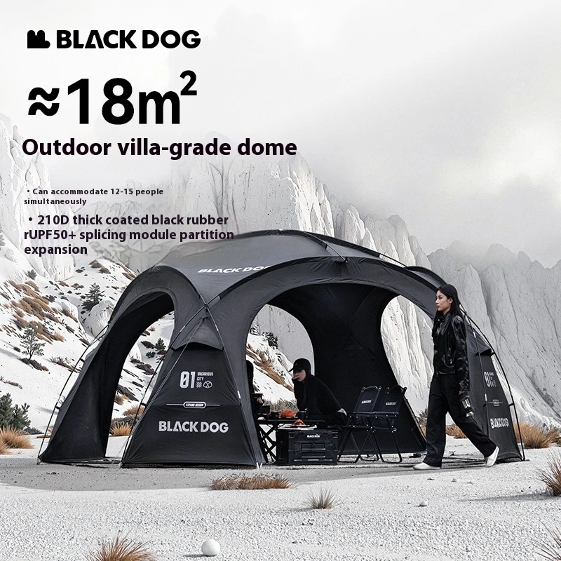 Naturehike BLACKDOG الأنشطة الخارجية خيمة قبة كبيرة قابلة للربط ظلة كروية مقاومة للماء محمولة للحماية من الشمس مقاومة للرياح