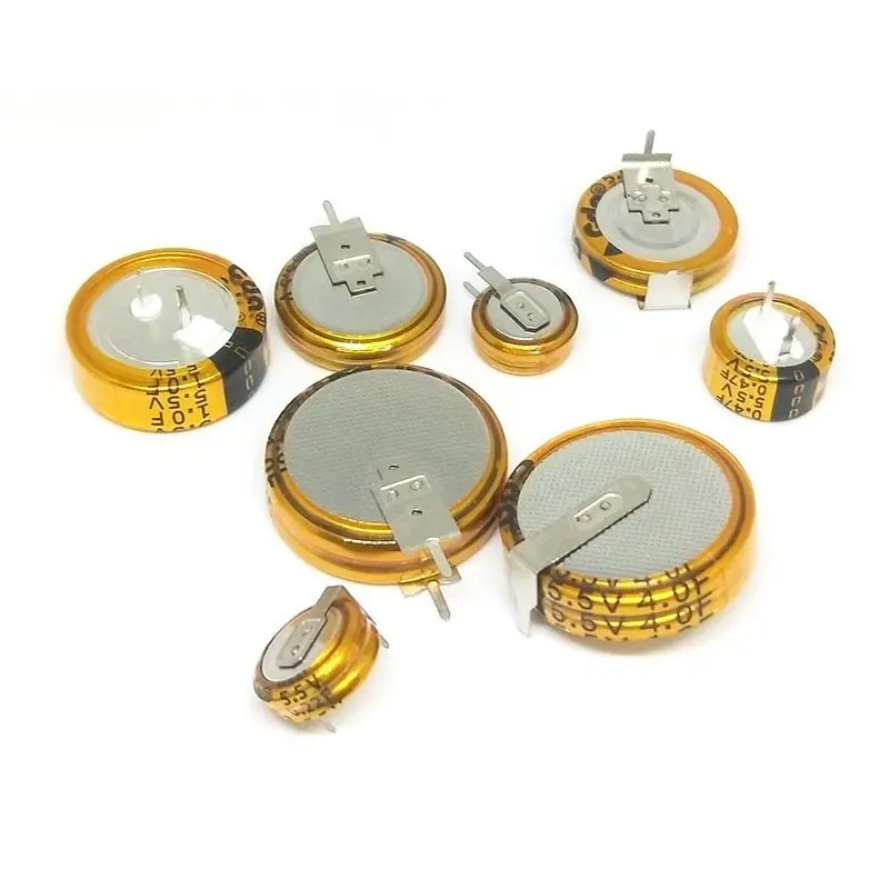 10pcs 5.5V Super Capacitor 0.022F 0.047F 0.1F 0.22F 0.33F 0.47F 1F 1.5F 4.0F 5.0F Button type Farrah Supercapacitor V/H/C Type