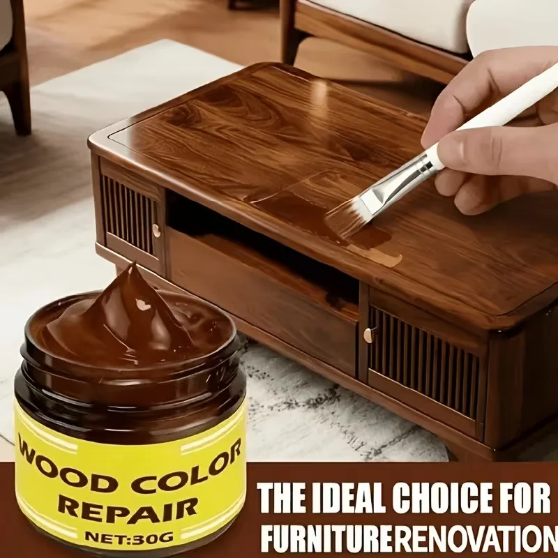 Furniture Wood Repair Cream, Cover Scratches, Renew Damaged Wood Surface for Wooden Furnishings