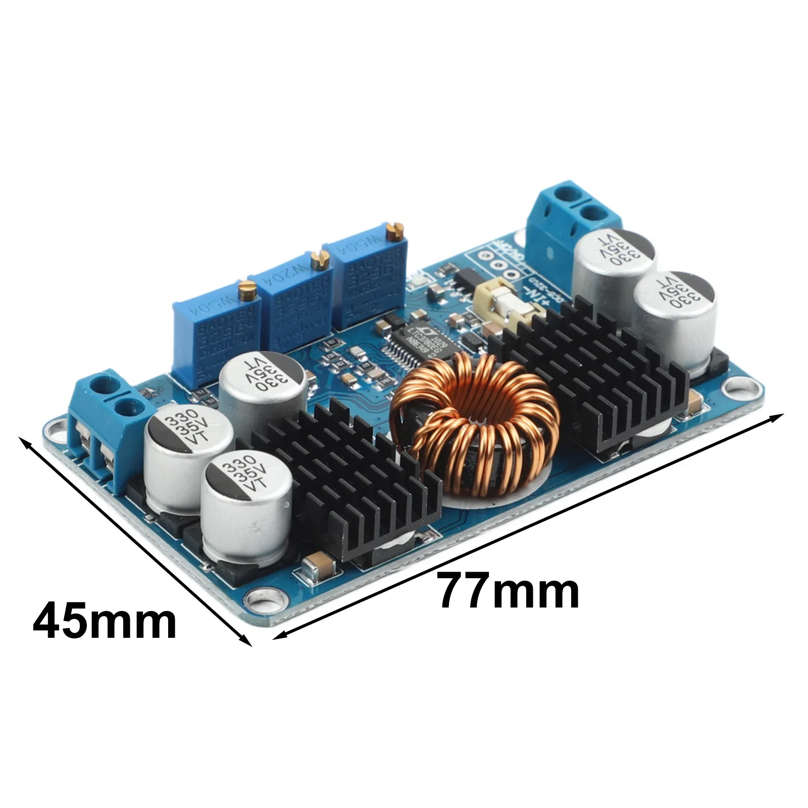 LTC3780 High Current DC-DC Converter Module Step Up Down Regulator 80W 8A 5-32V Input 30V Output With Short Circuit Protection