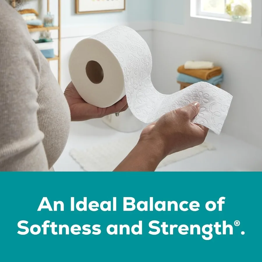 16 Mega Rolls Equivalent to 64 Regular Rolls for Home Use UltraSoft and Durable Toilet Tissue Ideal for Daily Bathroom Needs wi