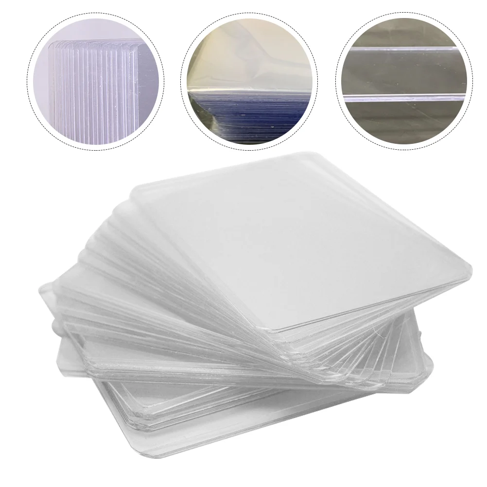 

25 Pcs Card Cover Game Cards Sleeves Sports Transparent Storage Trading Pv PVC Protective Holder Protector for