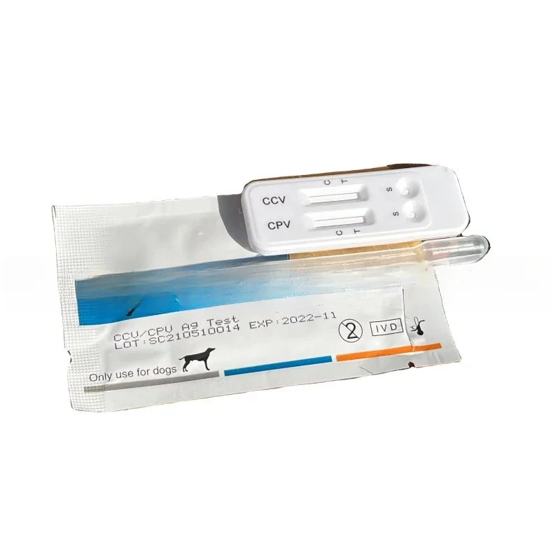 

Approved Veterinary Supplies Canine Distemper Antigen/Parvo/Corona/Giardia CDV/CPV/CCV/Gia Rapid Test Kit For Dog Hot Sales