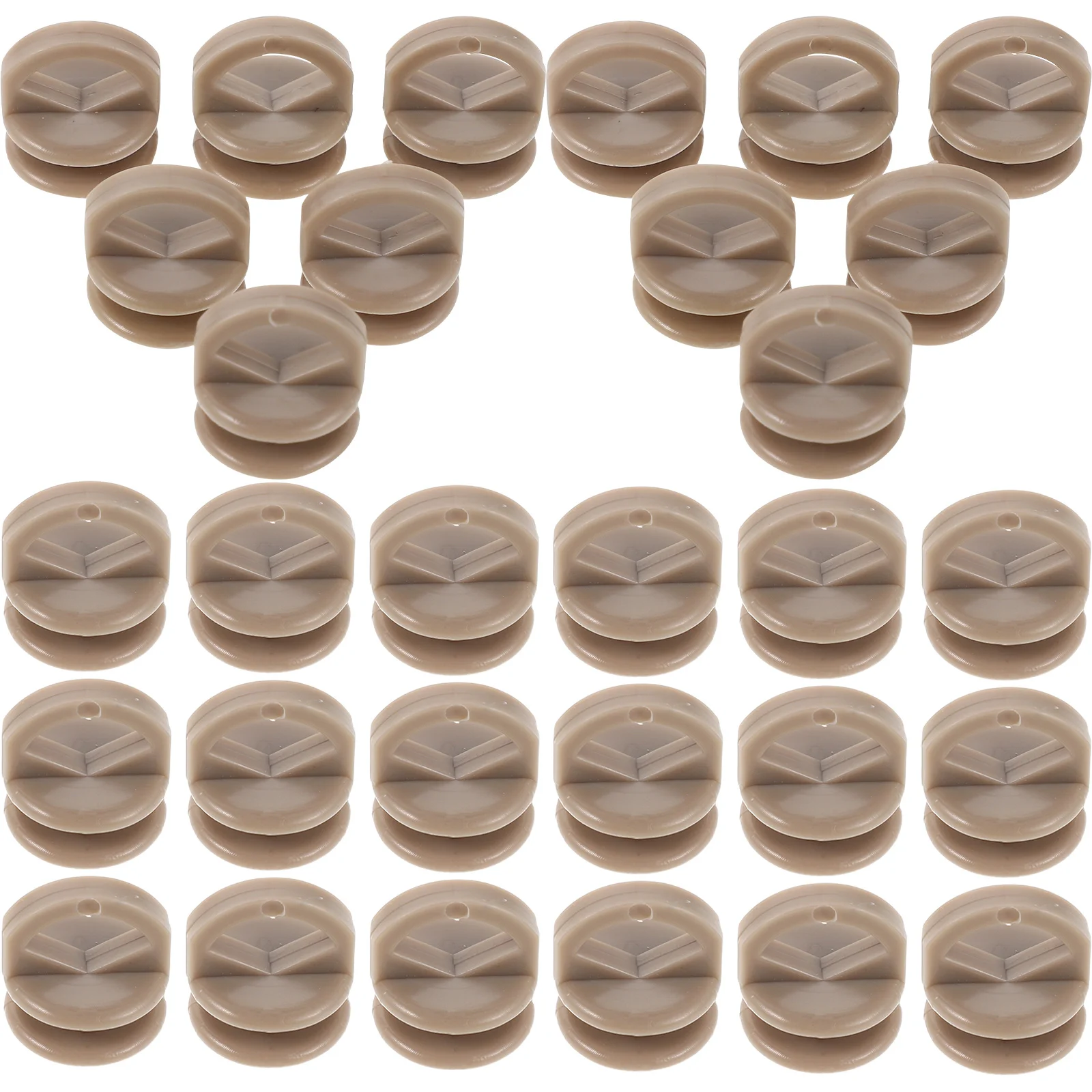 

500Pcs Car Curtain Hooks Plastic Track Gliders Hooks Durable Sliding Curtain Clips for Rv Caravan Trucks Rear Sunshade Hook