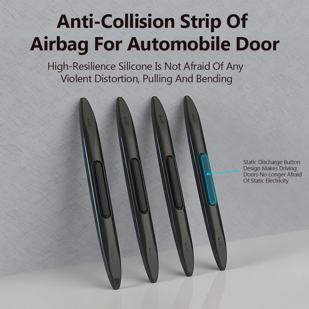 

Car Door Airbag Anti Collision Strips Four Anti Static Airbags for Car Side Guards Rearview Mirror Protection Strips