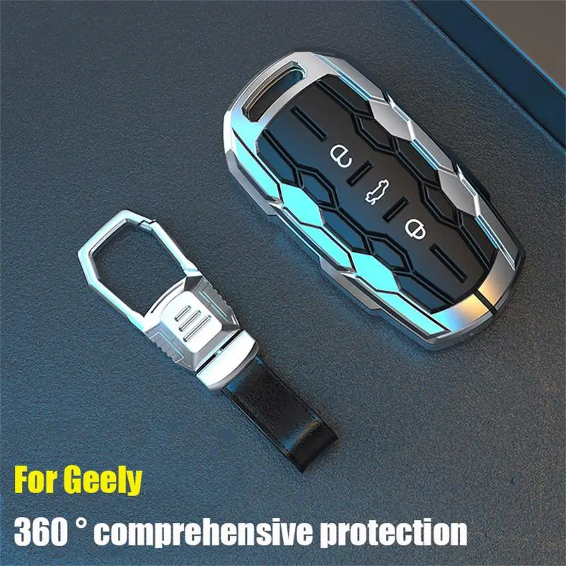 ZHIYACAUSE Zinc Alloy Remote Smart Key Shell Case Cover For Geely PREFACE NEW VISION SX11 Car key Case