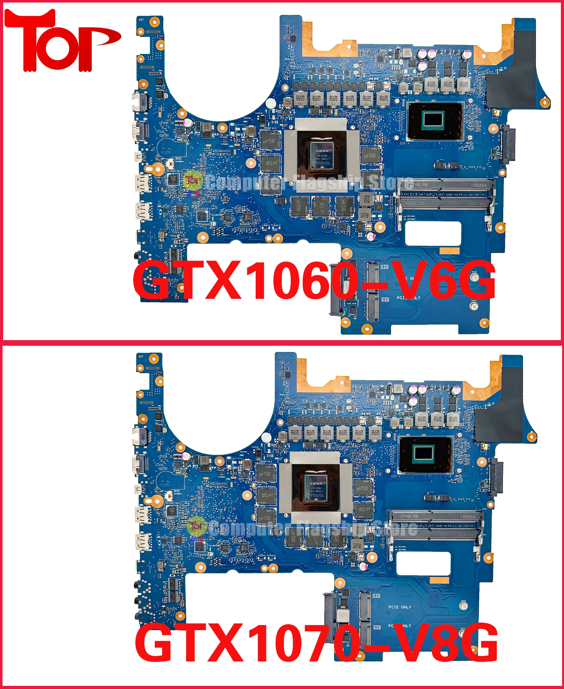 G752VM Notebook Mainboard UNTUK ASUS ROG G752VS G752VSK GFX72VS Motherboard Laptop I7 6th/7th GTX1060-V6G GTX1070-V8G DDR4