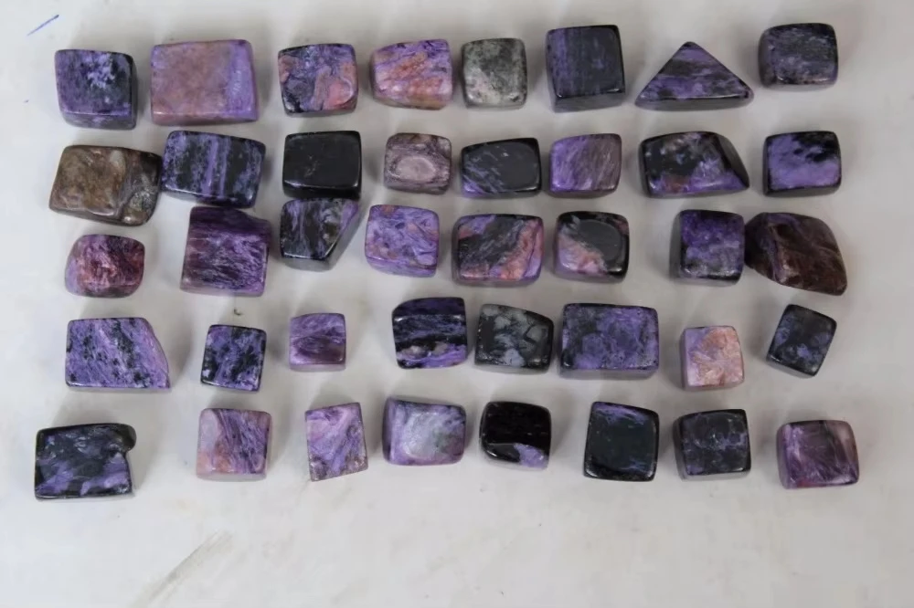 

1 CHAROITE Tumbled Stone QTY1 Chunky Russia Healing Crystal Protection