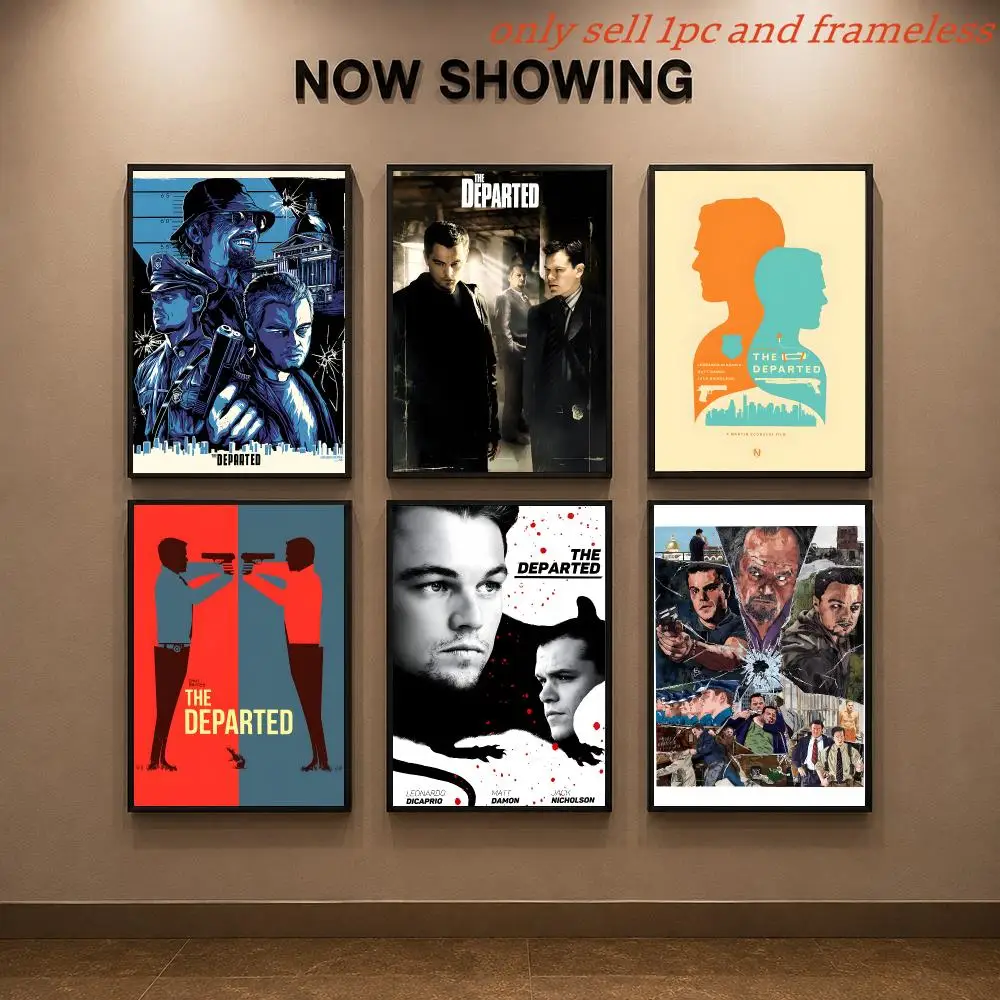 Classic Crime film T-The Departed Poster Painting Prints Wall Art Picture Film Room Home Bar Cafe Decor Mural