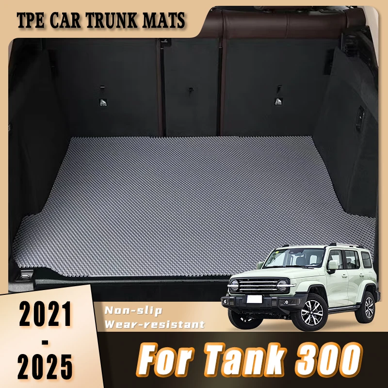 

Коврик в багажник из ТПЭ для Tank 300 2025 2024 2023 2022 2021, сверхпрочный, нескользящий, износостойкий, аксессуар для интерьера автомобиля