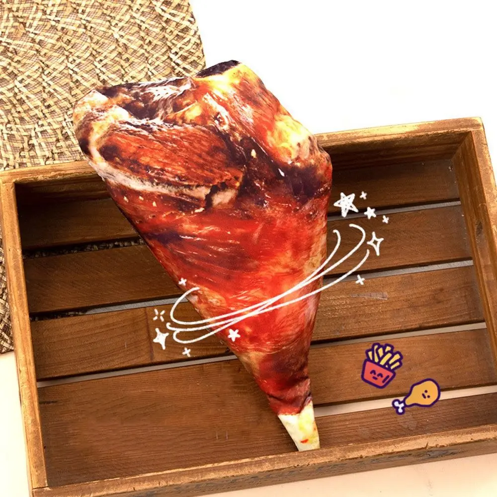 Pig's Trotters Meat Pencil Case Drumstick Carp Simulation Food Fish Shape Pen Bag Realistic Chicken Legs Stationery Bag