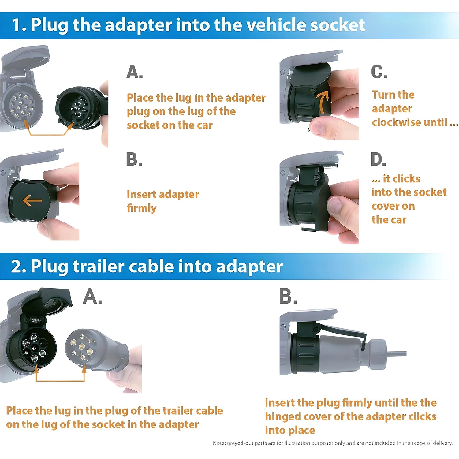 Adattatore di traino da 13 Pin a 7 Pin rimorchio Caravan Truck Towbar adattatore per spina per auto connettore convertitore presa elettrica